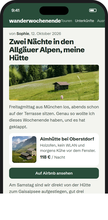 Mobile-Beispiel Travel & Experiences